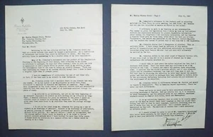 1941 BERNARR MACFADDEN AUTOGRAPHED LETTER - Picture 1 of 8