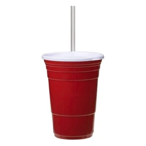Reusable Glass Tumbler Cups with Lid & Straw | Home Essentials | BPA Free Str... - Picture 1 of 2