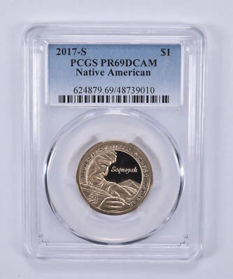 2017-S Native American Sequoyah Sacagawea Dollar PR69 PCGS - Image 1 of 4