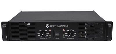 Rockville RPA9 3000 Watt Peak / 800w RMS 2 Channel Power Amplifier Pro/DJ Amp - Image 1 of 4