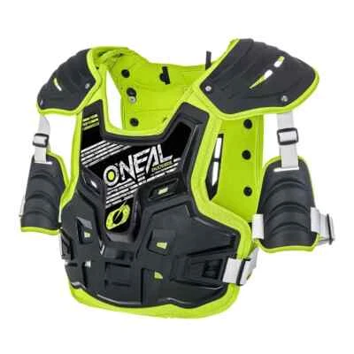 Oneal PXR Stone Shield Motocross Enduro Body Armour Adultos Amarelo-Preto - Imagem 1 de 4