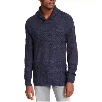 Nuevo con etiquetas Suéter American Rag Para Hombre Multitextura Chal-Cuello Azul Marino Talla Grande Foto 1 de 4