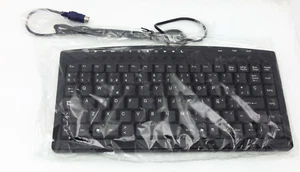 Xcalibur Slim Windows Cert PS/2 Espanol/Ingles 88key Mini Multimedia PC Keyboard - Picture 1 of 16