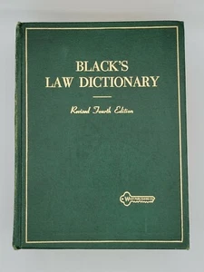 Vintage 1968 BLACK'S LAW DICTIONARY Revised Fourth 4th Edition Hardcover! - Picture 1 of 11
