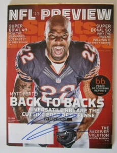 Matt Forte Signed Sports Illustrated Blank Label (Chicago Bears, New York Jets) - Picture 1 of 2
