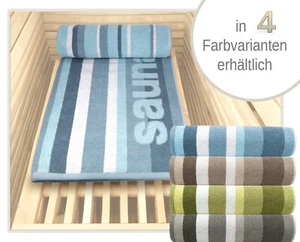 Asciugamano sauna grande XXL telo sauna 100% cotone 85x200 uomo e donna Riga - Foto 1 di 41