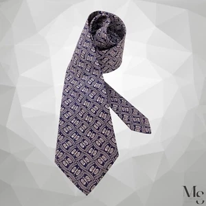 BOTTEGA VENETA Pastel Purple Butterfly Print Silk Tie Italy W: 3.75" EX CD - Picture 1 of 6