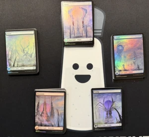 100x Lámina Magic The Gathering Arte Completo Tierras Básicas Phyrexia Todo Será Uno - 20 de cada Color - Imagen 1 de 6