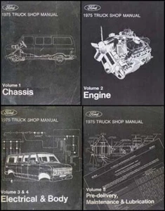 Manual De Taller Conjunto 1975 Ford Pickup Bronco Econoline F100 F150 F250 F350 - Imagen 1 de 1