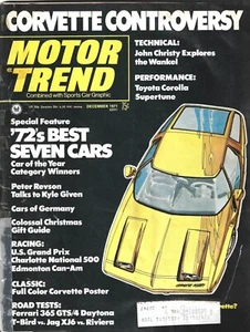Dezember 1971 Ausgabe Motor Trend Magazin Corvette Contoversy - Bild 1 von 2