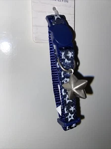 Whiskers City Easy Release Kitten Cat Collar Adjustable 6in X 9in Stars NWT - Picture 1 of 6