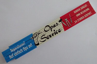 VIELESUENSTIG BY ROBBY WANKA Zollstock Meterstab 2m - Opas Service Reparaturen ruf einfach an sorglos Opa