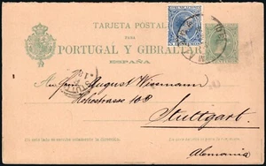 España - Entero Postal - Edi o EP 35i+215-Entero postal sello perforado "SCHOLTZ - Imagen 1 de 1