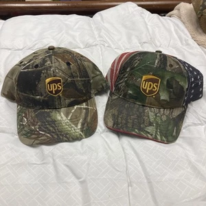 UPS United Postal Service Camo Baseball Caps Hats American Flag Adjustable - Picture 1 of 9