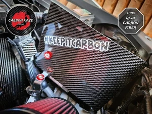 CARBON KAZE CARBON FIBER ENGINE BAY INTAKE SHIELD - HONDA CIVIC MK10 FK7 FK8 - Picture 1 of 8