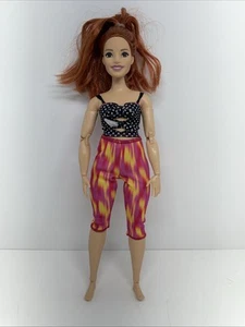 Barbie Made to Move Yoga Doll Red Hair Curvy Full Articulated 2020 Doll - Picture 1 of 6