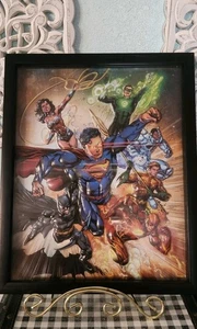 DC Comics Justice League Superman Batman 3D Wandbild gerahmt Pop Kreationen - Bild 1 von 7