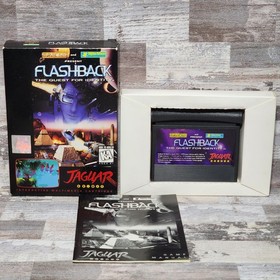 Flashback The Quest For Identity (Atari, Jaguar) Game, Manual, Box, & Tray
