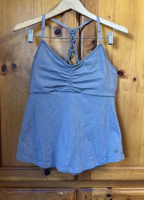 Camiseta sin mangas Prana Elixir Yoga Cami gris para mujer L espalda deportiva ocio gimnasio pilates Foto 1 de 4