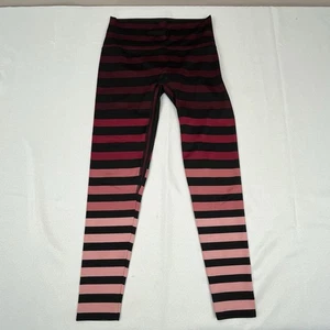 K Deer Leggings Large Damen rot & rosa gestreift hoher Bund - Bild 1 von 5