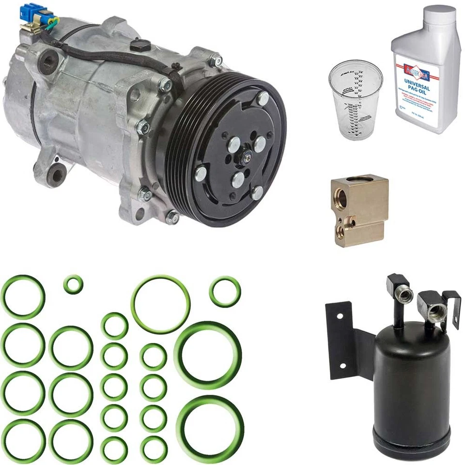 Compresor de aire acondicionado Omega con kit de reparación de aire acondicionado para Volkswagen Passat 1993 Foto 1 de 1