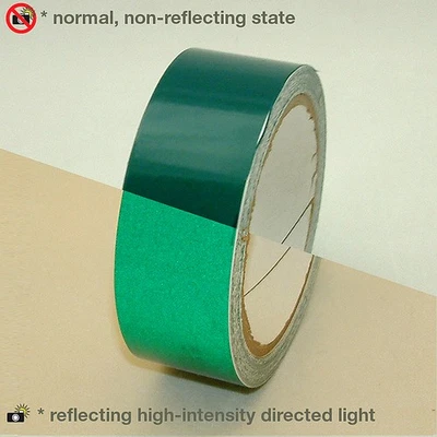 JVCC Engineering Grade Reflective Tape (REF-7): 3 in. x 30 ft. (Green) - Image 1 of 3