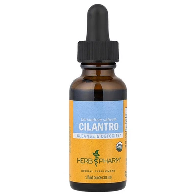 Herb Pharm Cilantro Hoja Entera 1 fl oz 30 ml Sin Gluten, Orgánico Foto 1 de 2