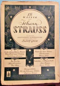 1944 WALTZES VON JOHANN STRAUSS published in Berlin - Picture 1 of 6