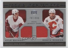 2005-06 Upper Deck Update Inspirations /999 Kyle Quincey Robyn Regehr Rookie RC