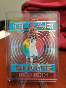 KHRIS MIDDLETON Illusions Clear Shots ACETATE Insert BLUE | BUCKS | TEXAS A&M - Picture 1 of 2