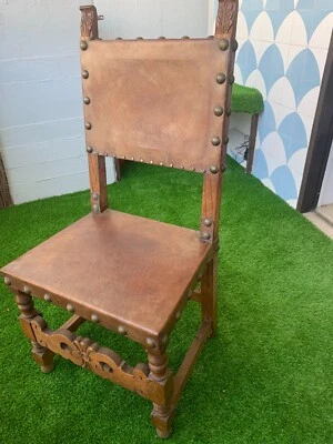 Silla antigua renacimiento español Foto 1 de 3