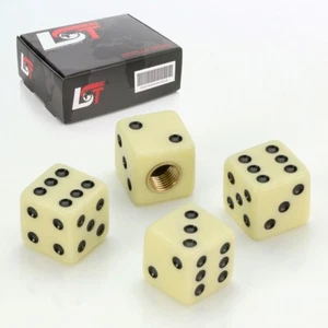 4x VENTILKAPPE REIFENVENTIL VENTIL KAPPE WÜRFEL BEIGE FÜR PKW LKW MOTORRAD QUAD - Bild 1 von 3