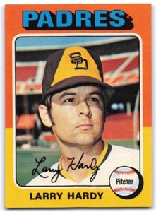 1975 Topps Larry Hardy Rookie San Diego Padres #112