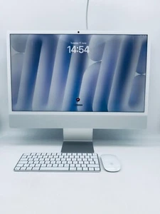 Apple iMac 24 4.5K M4, 16GB RAM 256GB SSD 8-Core CPU 8‑Core GPU In Silver - Photo 1/18