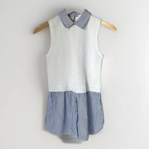 Club Monaco Striped Trim Sweater Tank Top - Picture 1 of 9
