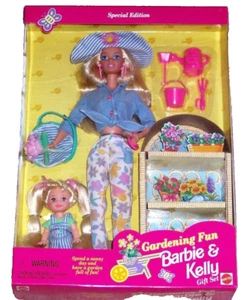 Muñeca Barbie Kelly Mattel Jardinería Divertido Set de Regalo Sin usar, en Caja Edición Especial 1996 De Colección - Imagen 1 de 2