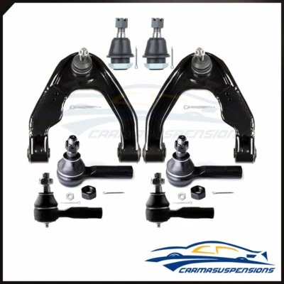 Kit de suspensão braço de controle junta esférica haste de amarração dianteira 8 peças Nissan Frontier 2000 - Imagem 1 de 4