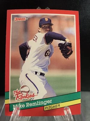 Mike Remlinger 1991 Donruss The Rookies BASEBALL #37 San Francisco Giants - Image 1 of 2