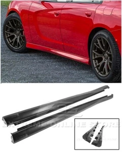 For 11-Up Dodge Charger SRT Factory Style Side Skirts Rocker Panel Pair - Picture 1 of 8