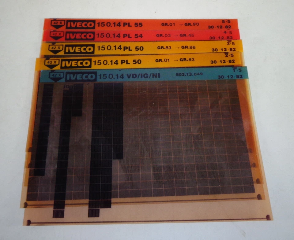 Microfich Catalogue des Pièces / Parties List Iveco 150.14 De 12/1982 - Photo 1/1