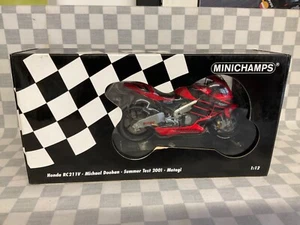 1/12 MINICHAMPS  HONDA RC211V MICHAEL DOOHAN SUMMER TEST 2001 MOTEGI MOTO GP - Picture 1 of 7