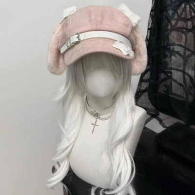 Lindo sombrero Kawaii estilo dulce moda gorra orejas de perro boina de subcultura para mujer Foto 1 de 4