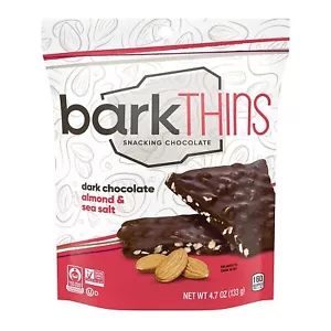 barkTHINS Dark Chocolate Almond with Sea Salt, 4.7 OZ (Pack of 3) - Picture 1 of 1