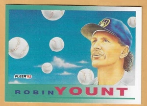 ROBIN YOUNT MILWAUKEE BREWERS SKY'S THE LIMIT #708 no dot usa - FLEER NM-MT 1992 - Picture 1 of 2