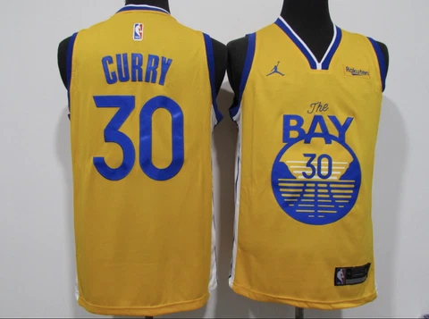 Steph Curry Stitched Jersey Men's Pro Basketball Jersey Bay Edition Cover