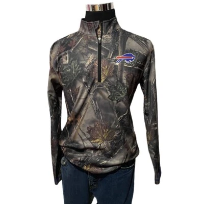 Majestic Base Térmica Para Hombres Camuflaje Media Cremallera Pullover Facturas Logo Talla M Foto 1 de 4