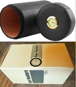 Cedar Wood Cigar humidor Canister case for 12-16, Scotte Leather - Picture 1 of 11