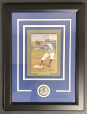 Pee Wee Reese Signed Perez Steele Great Moments Baseball Postcard Dodger JSA