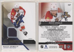 2014-15 SP Game Used Rookies Gold Jerseys /499 Rocco Grimaldi #157 Rookie RC