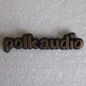 vintage Polk Audio metal speaker grille emblem, 1990—for Monitor 5, many others - Picture 1 of 4